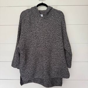 Old Navy Women’s Large Dark Gray Batwing Sweater Pullover Hooded